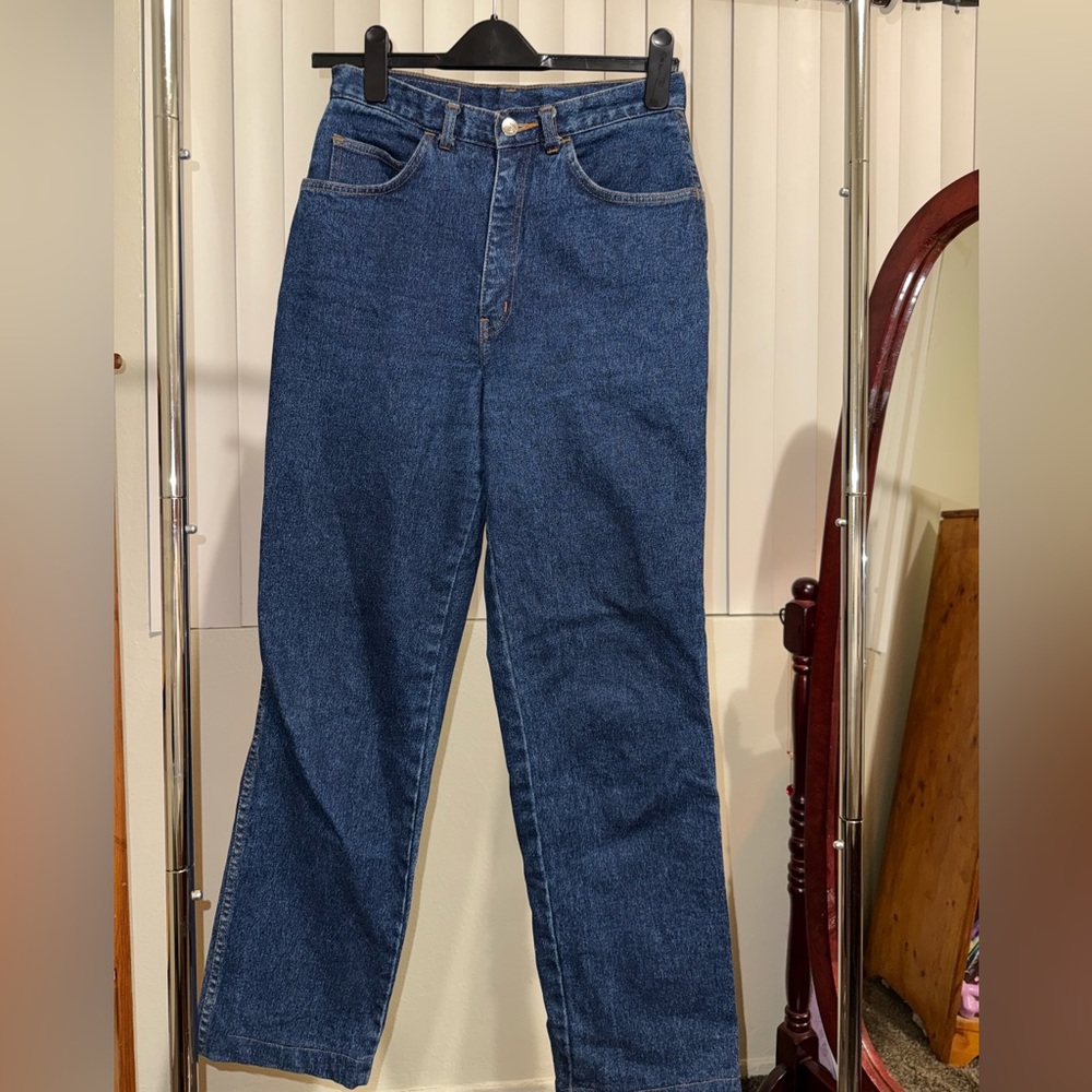 Stylish Blue Straight Leg Women's Jeans